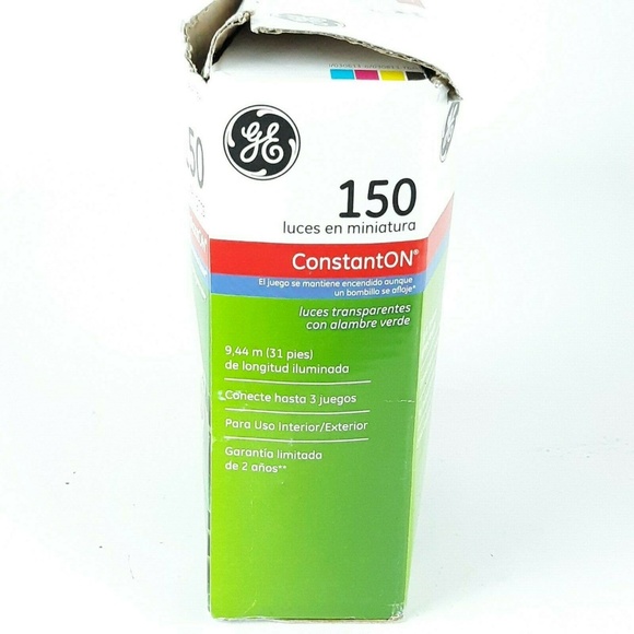 GE 150 Miniature Lights Green Wire ConstantOn 31ft - Picture 2 of 6